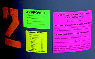 Manufacturing and Industrial Fluorescent Warning Labels Grab Attention